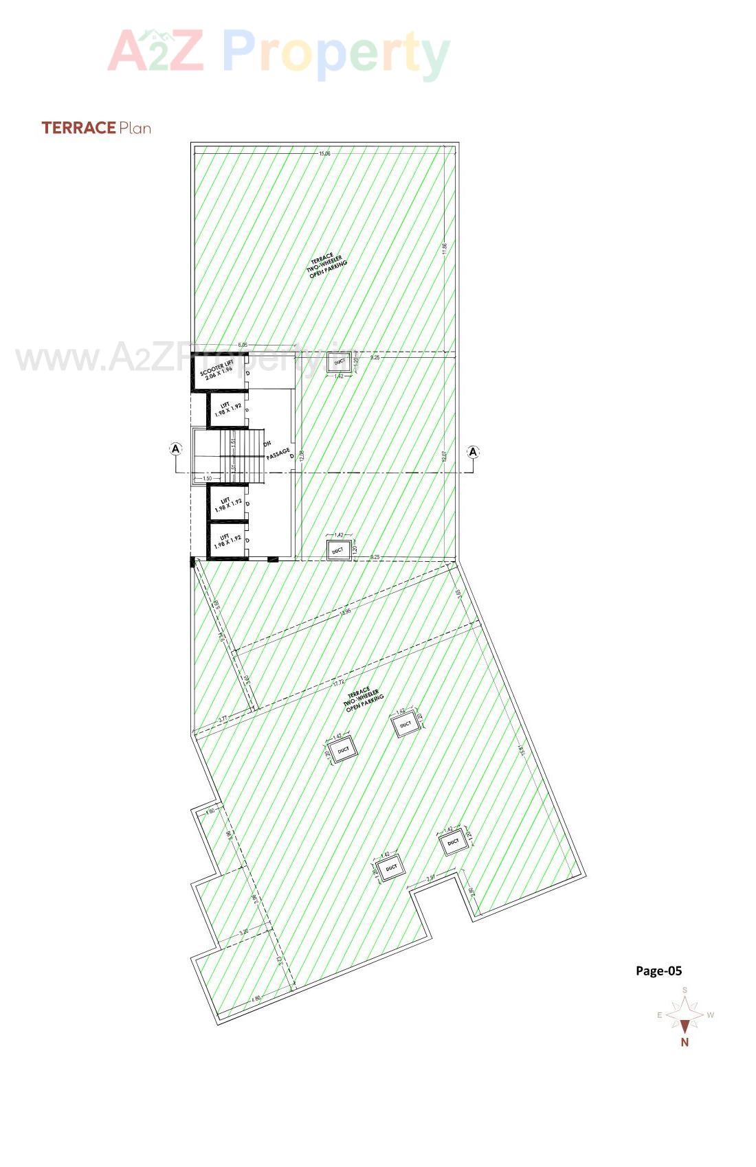 Layout of real estate project Utsaav Corporate Park located at Nanamava, Rajkot, Gujarat