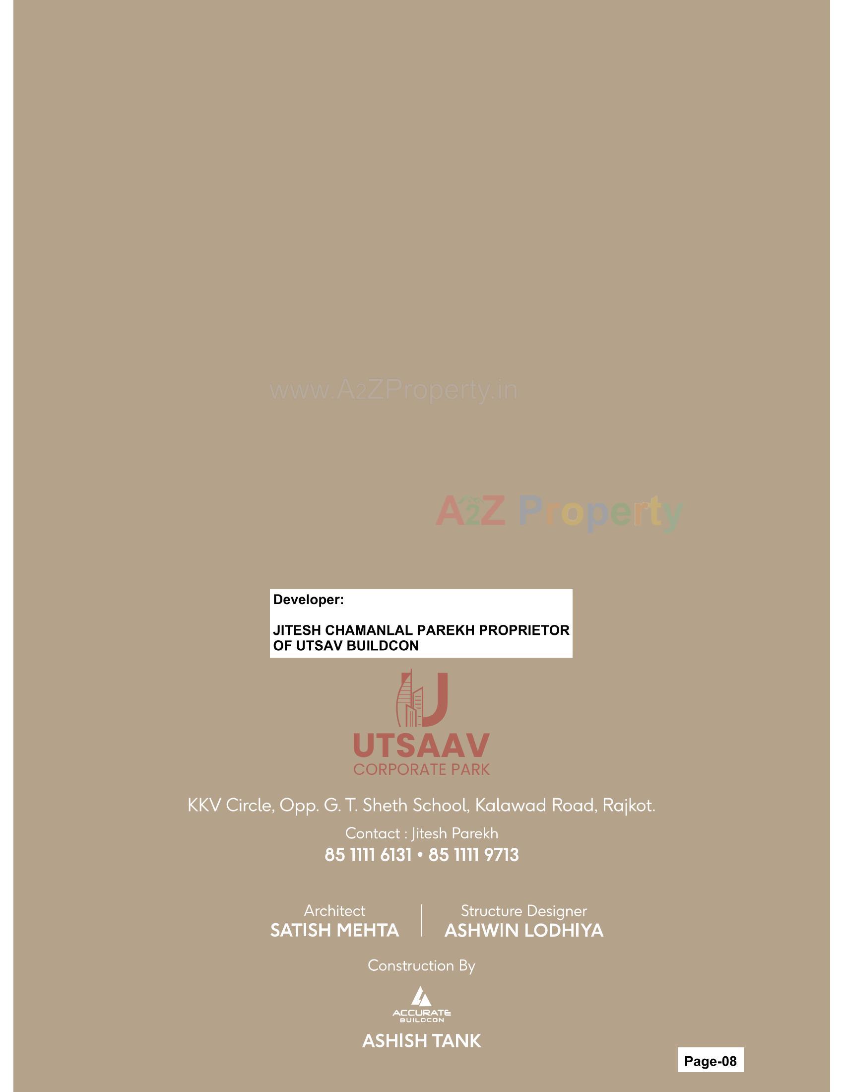  of real estate project Utsaav Corporate Park located at Nanamava, Rajkot, Gujarat