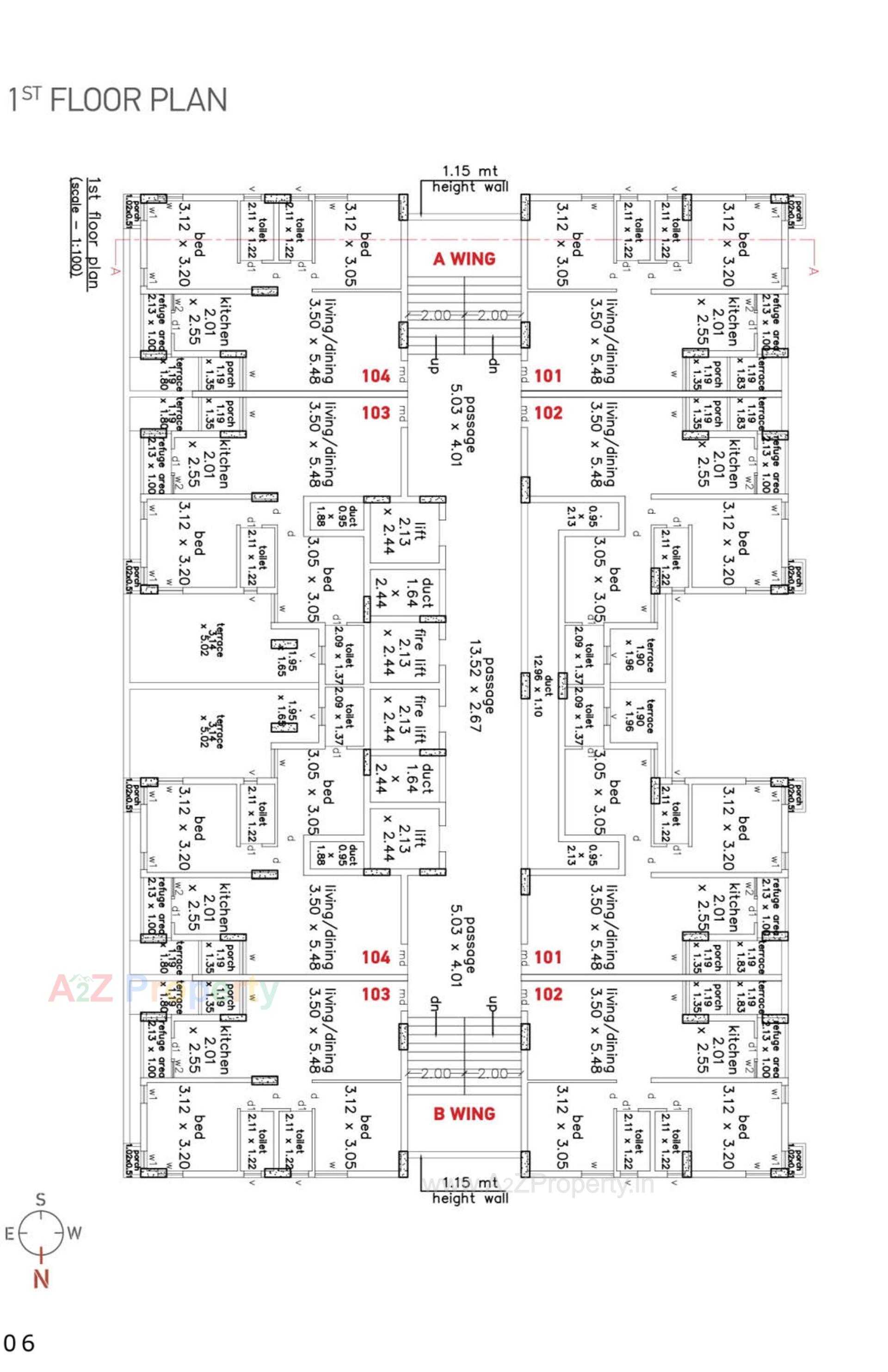 Layout of real estate project Utsav Landmark located at Para-pipaliya, Rajkot, Gujarat