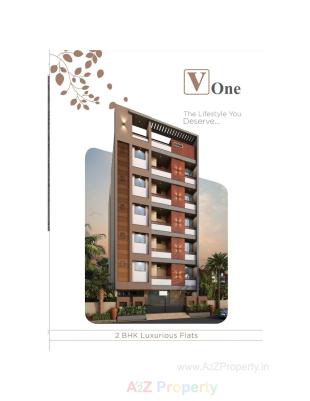 Elevation of real estate project V One located at Raiya, Rajkot, Gujarat