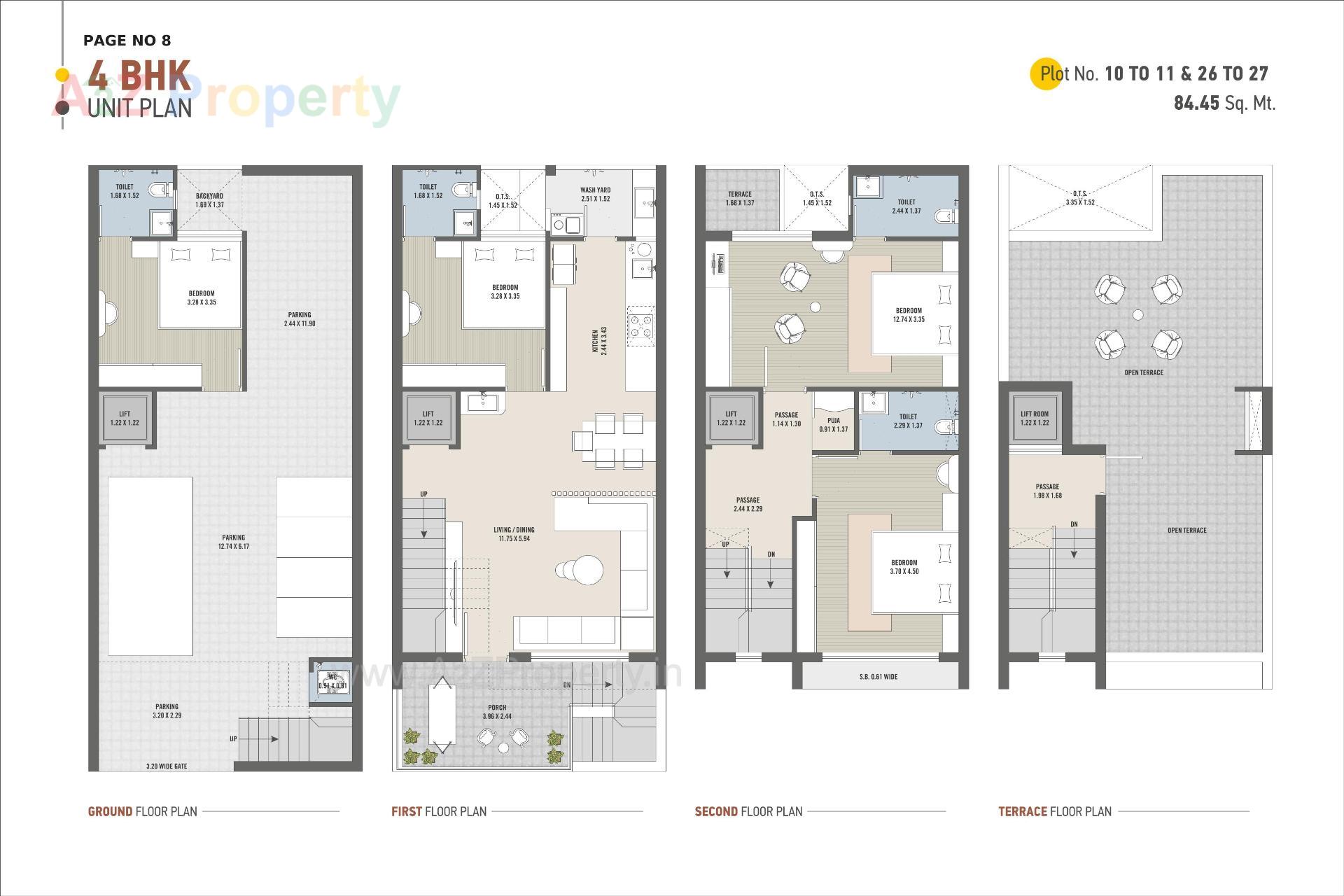 Layout of real estate project Vaikunth Villa located at Vavdi, Rajkot, Gujarat