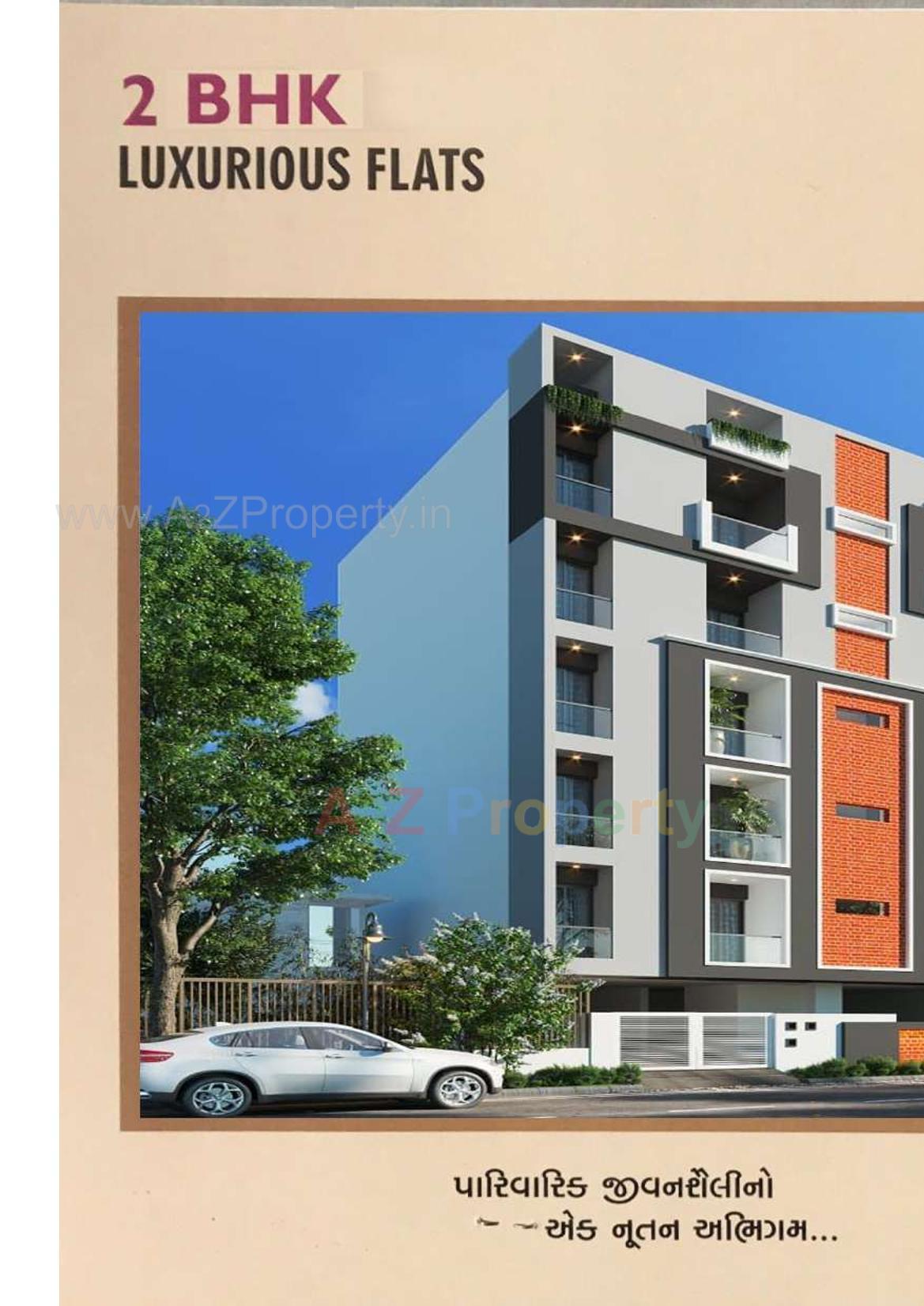 3D Elevation of real estate project Vallabh Ashray located at Mavdi, Rajkot, Gujarat