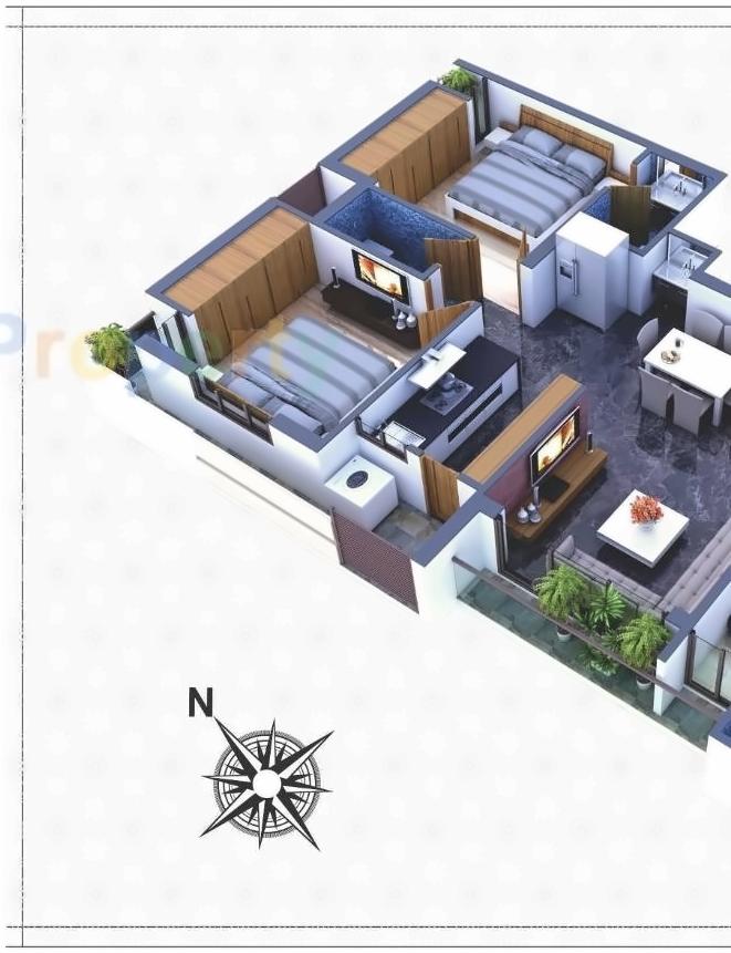 Layout of real estate project Vandana Heritage located at Rajkot, Rajkot, Gujarat