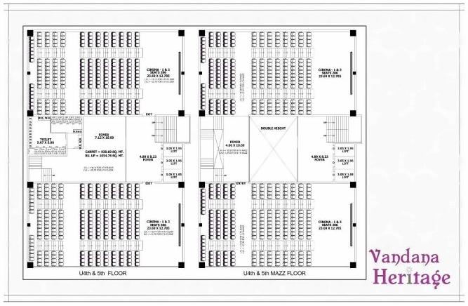 Layout of real estate project Vandana Heritage located at Rajkot, Rajkot, Gujarat