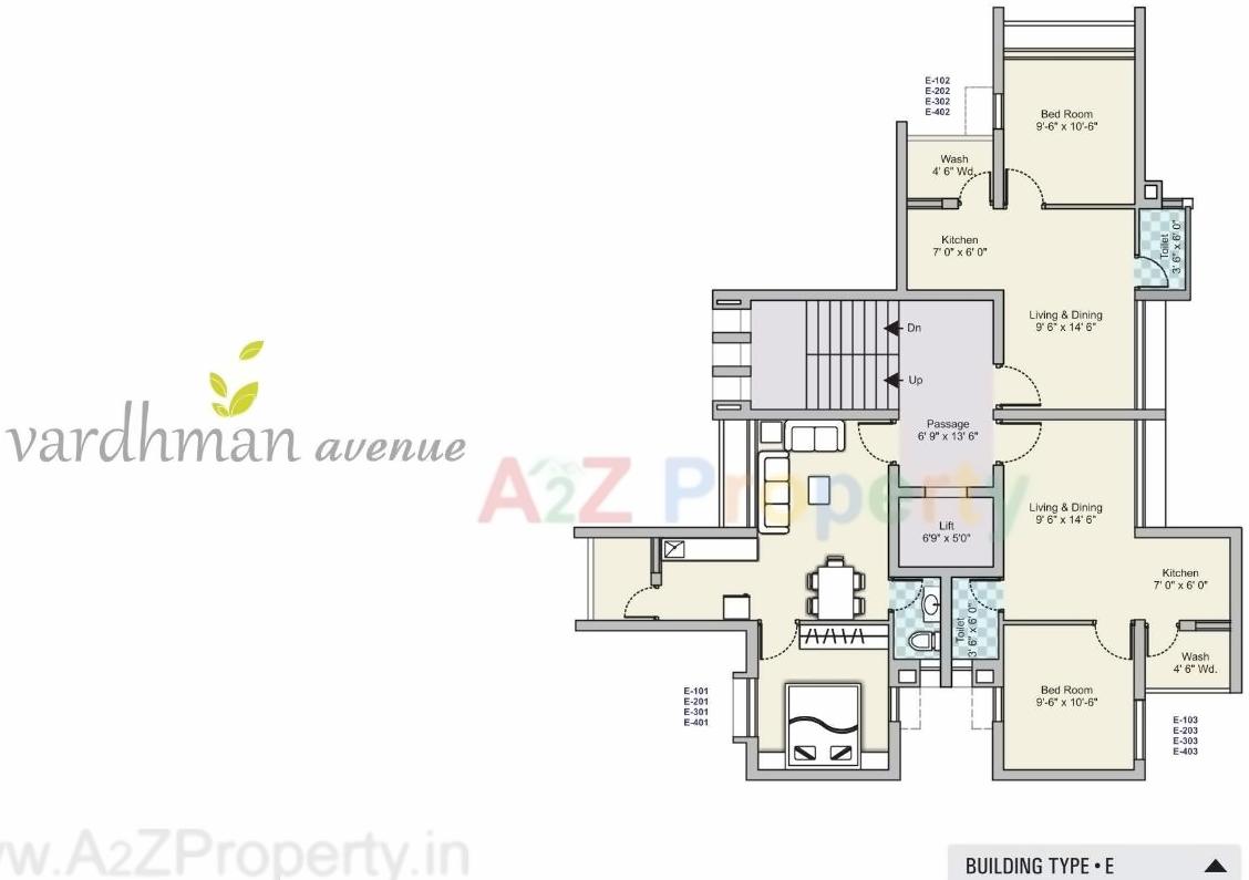 Layout of real estate project Vardhman Avenue located at Ghanteshwar, Rajkot, Gujarat
