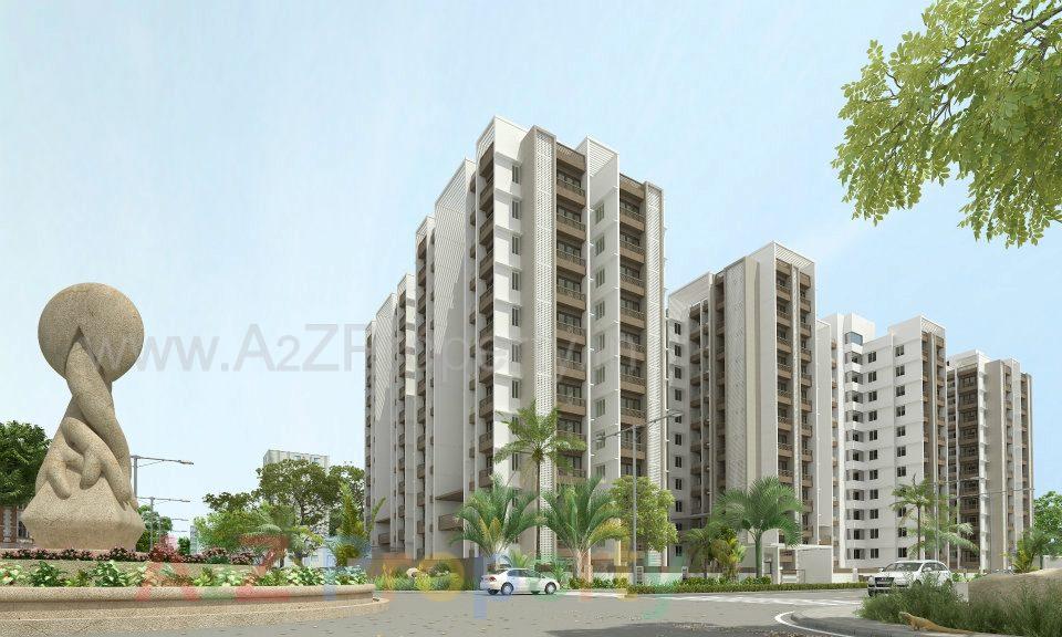 3D Elevation of real estate project Vardhman Green Bhk located at Ghanteshwar, Rajkot, Gujarat