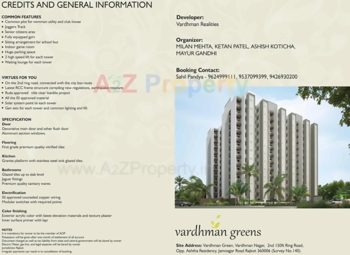  of real estate project Vardhman Green Bhk located at Ghanteshwar, Rajkot, Gujarat