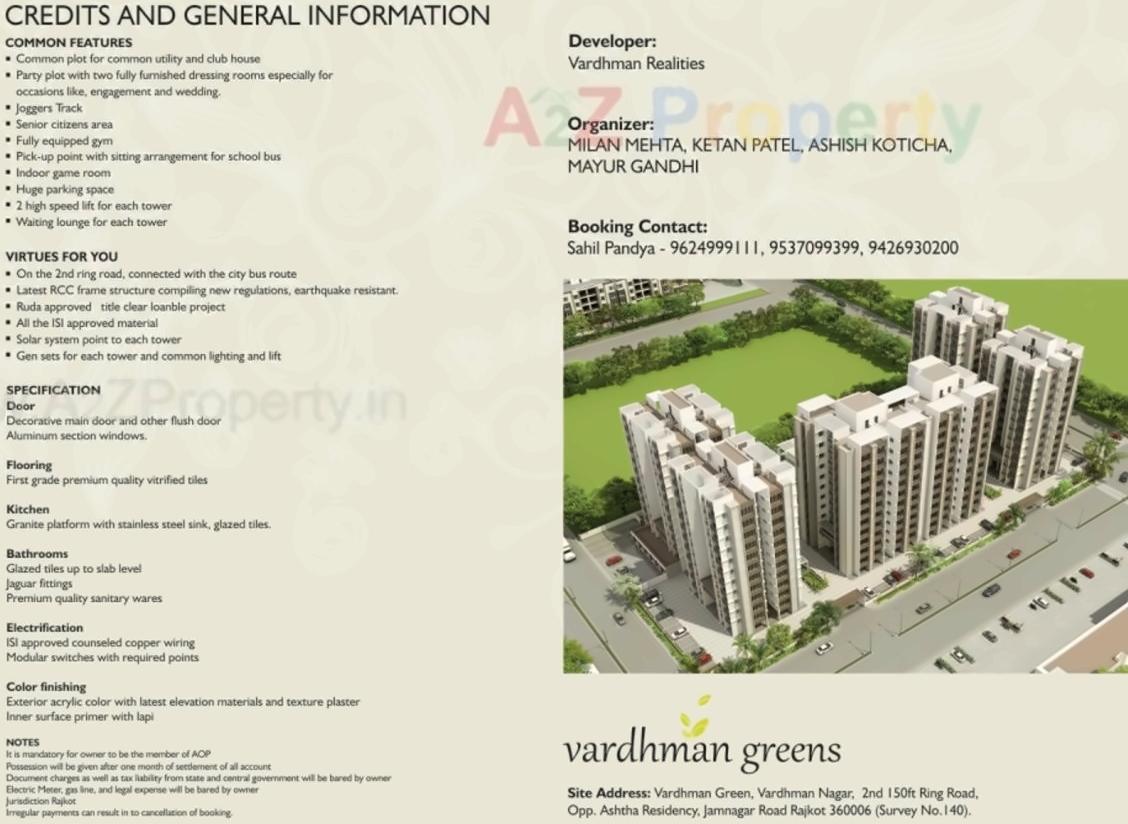  of real estate project Vardhman Greens located at Ghanteshwar, Rajkot, Gujarat