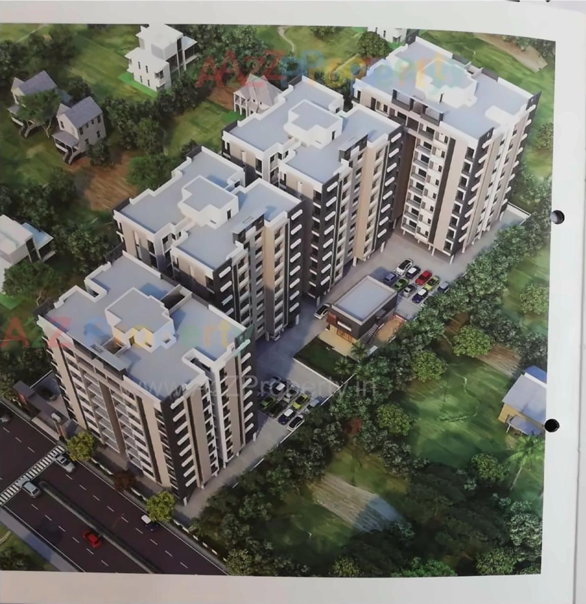 3D Elevation of real estate project Vasant Avenue located at Mavdi, Rajkot, Gujarat