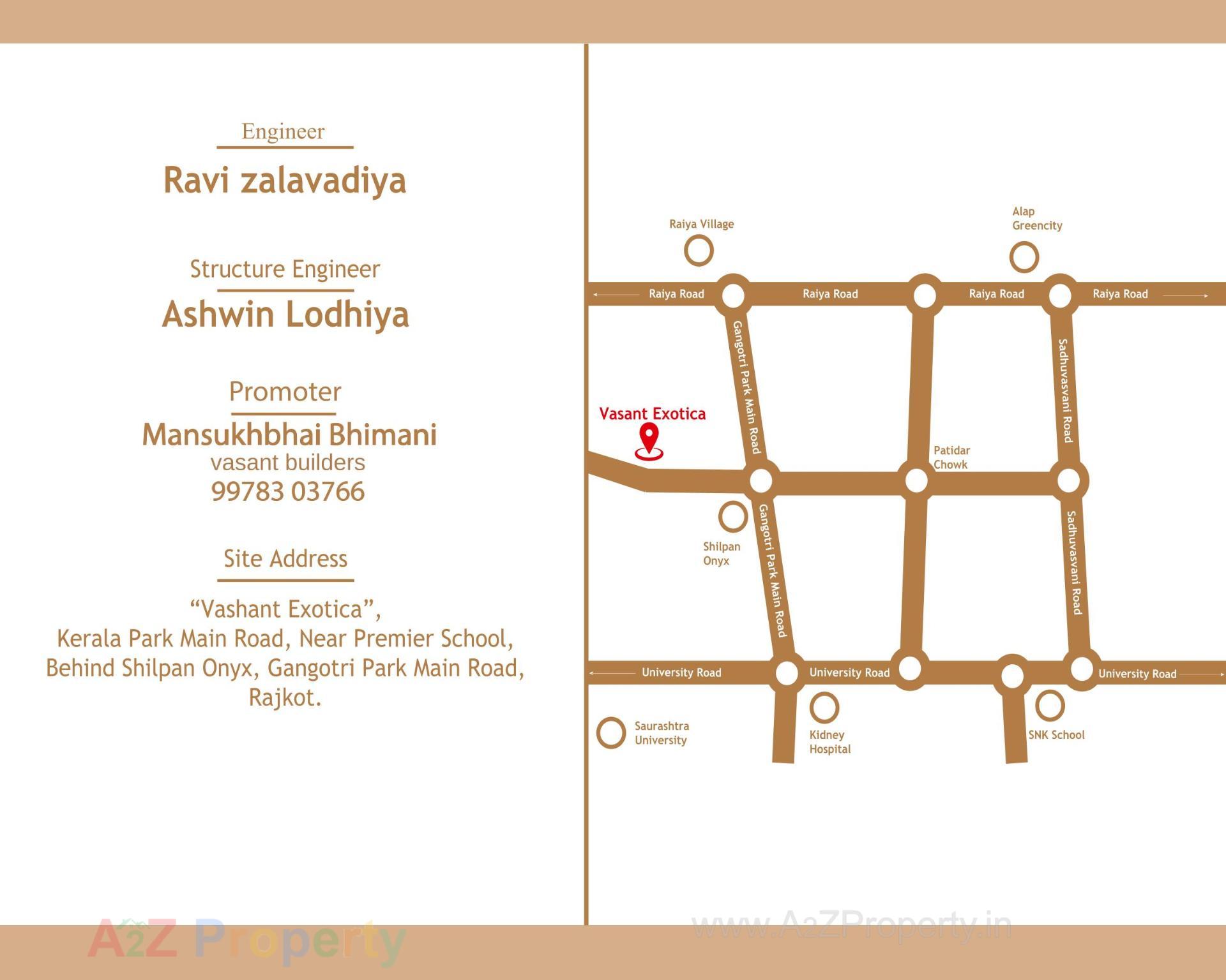  of real estate project Vasant Exotica located at Raiya, Rajkot, Gujarat