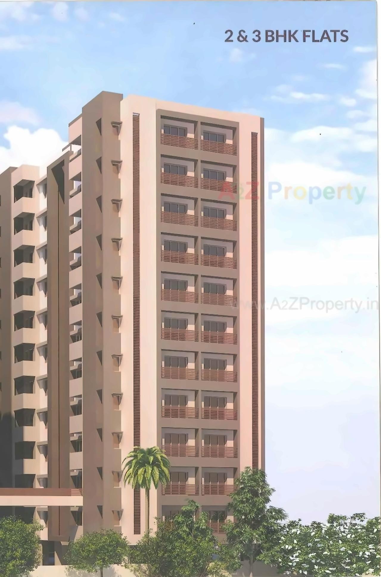 3D Elevation of real estate project Vasant Malhar located at Raiya, Rajkot, Gujarat