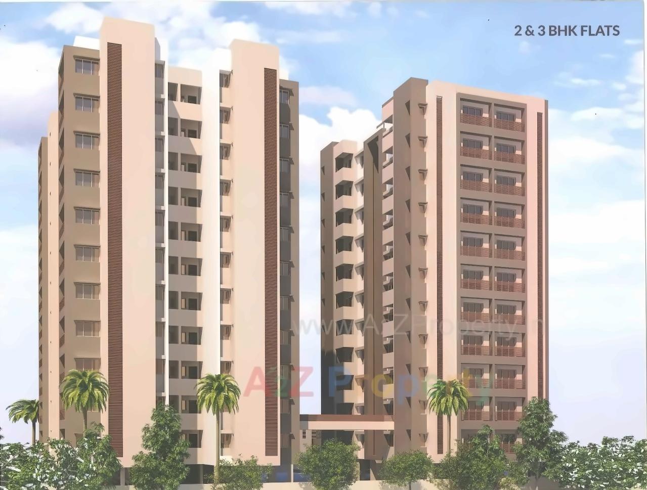 3D Elevation of real estate project Vasant Malhar located at Raiya, Rajkot, Gujarat