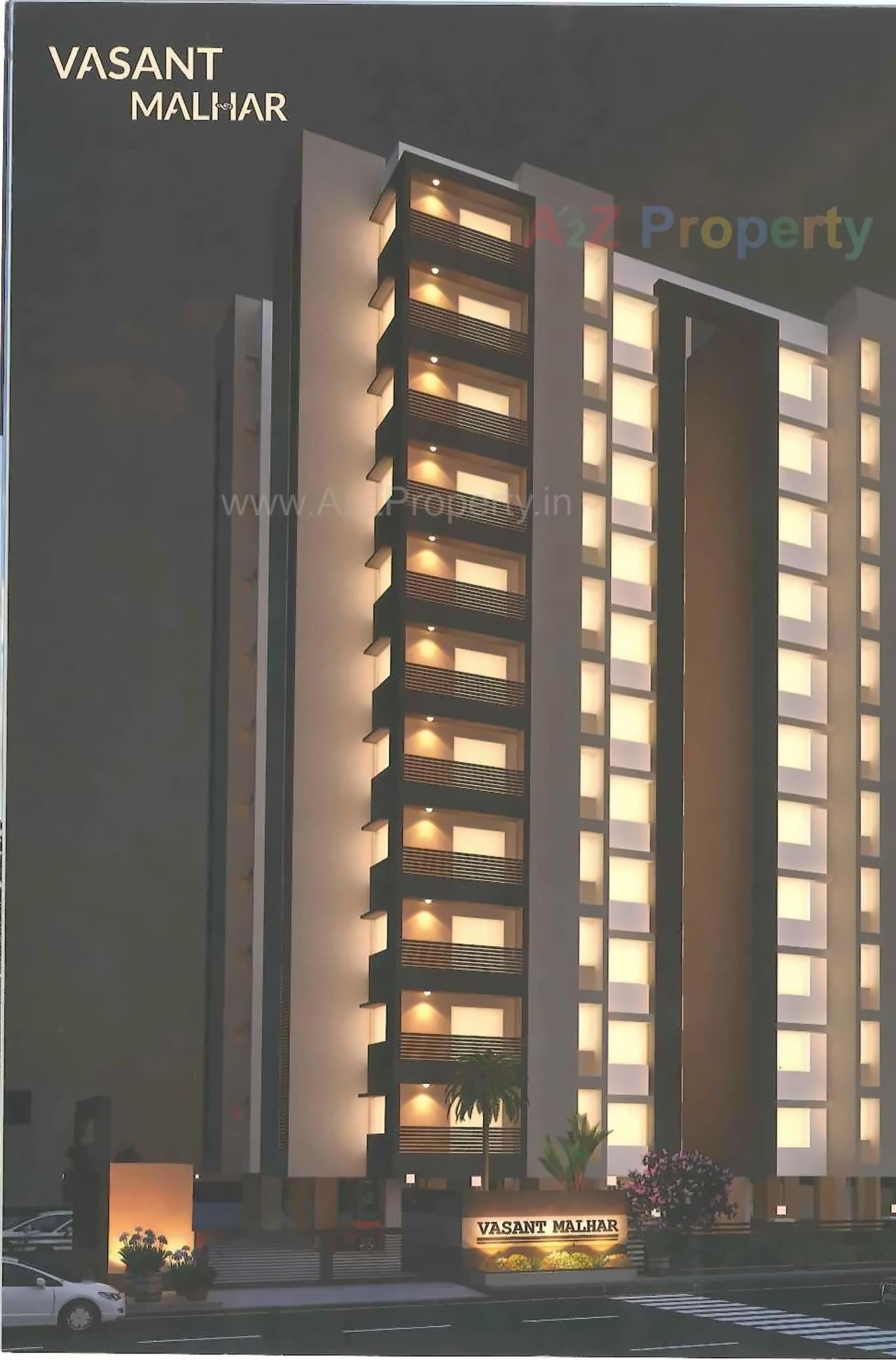 3D Elevation of real estate project Vasant Malhar located at Raiya, Rajkot, Gujarat