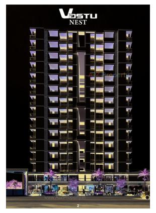Elevation of real estate project Vastu Nest located at Mavdi, Rajkot, Gujarat