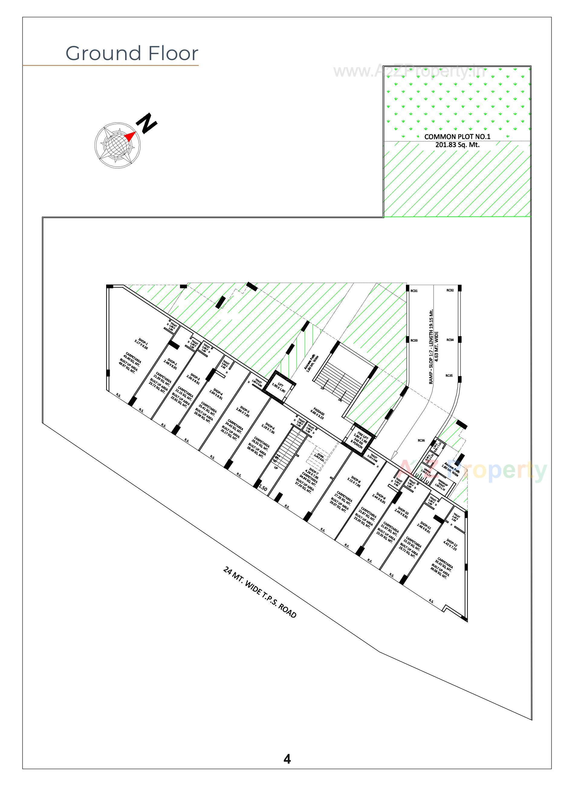 Layout of real estate project Vastu Nest located at Mavdi, Rajkot, Gujarat