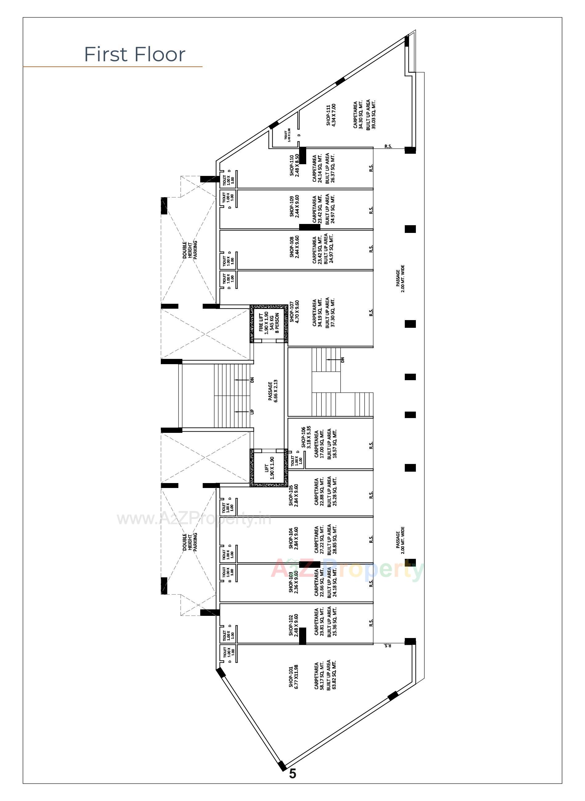 Layout of real estate project Vastu Nest located at Mavdi, Rajkot, Gujarat