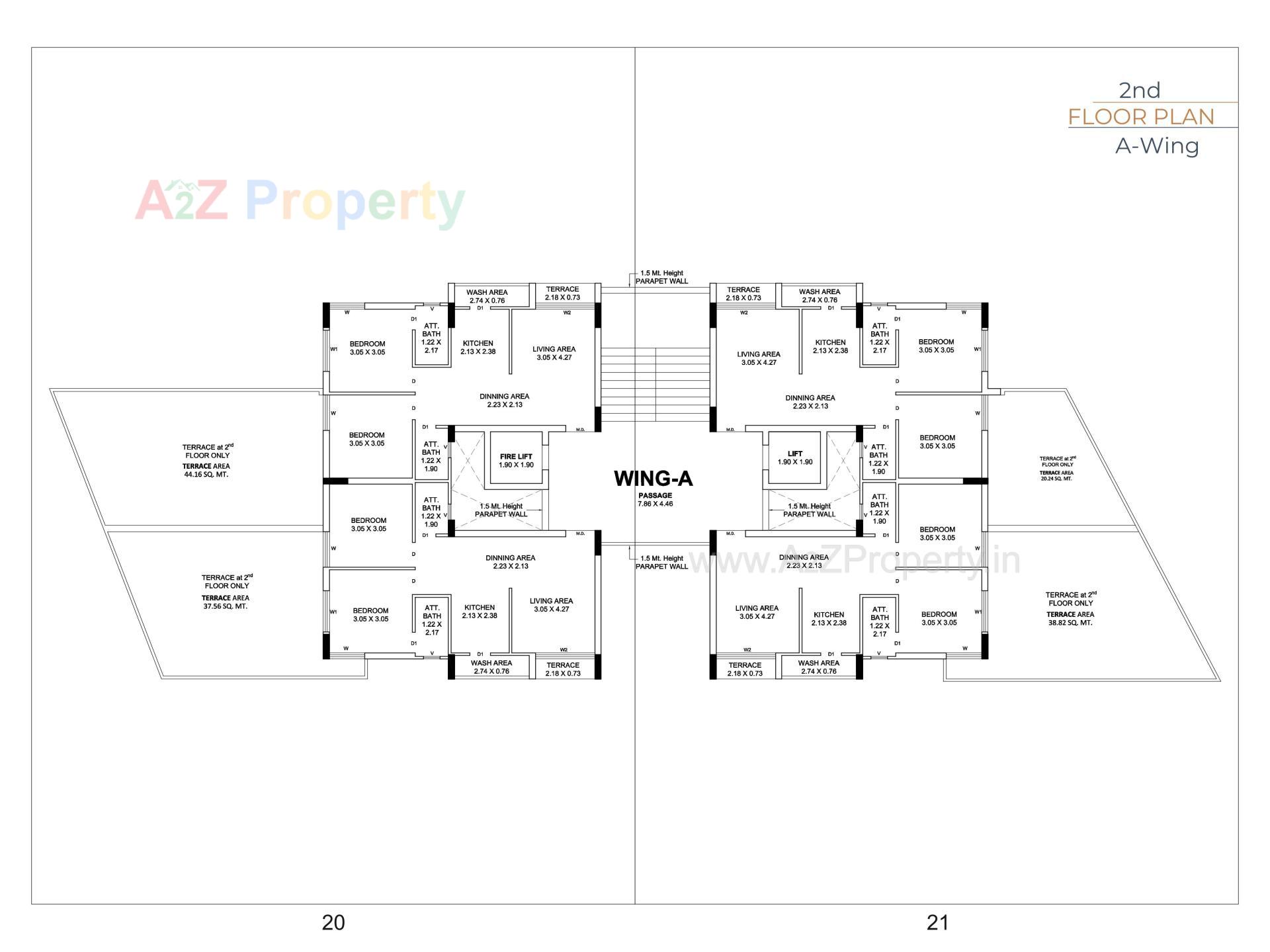Layout of real estate project Vastu Shilp located at Mavdi, Rajkot, Gujarat