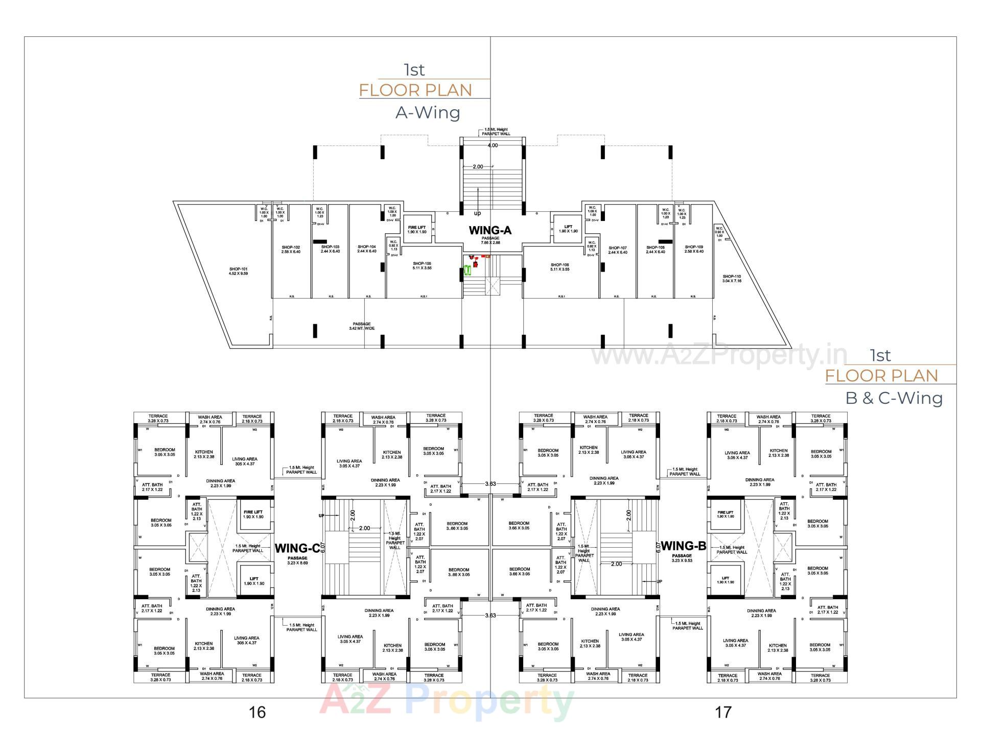 Layout of real estate project Vastu Shilp located at Mavdi, Rajkot, Gujarat
