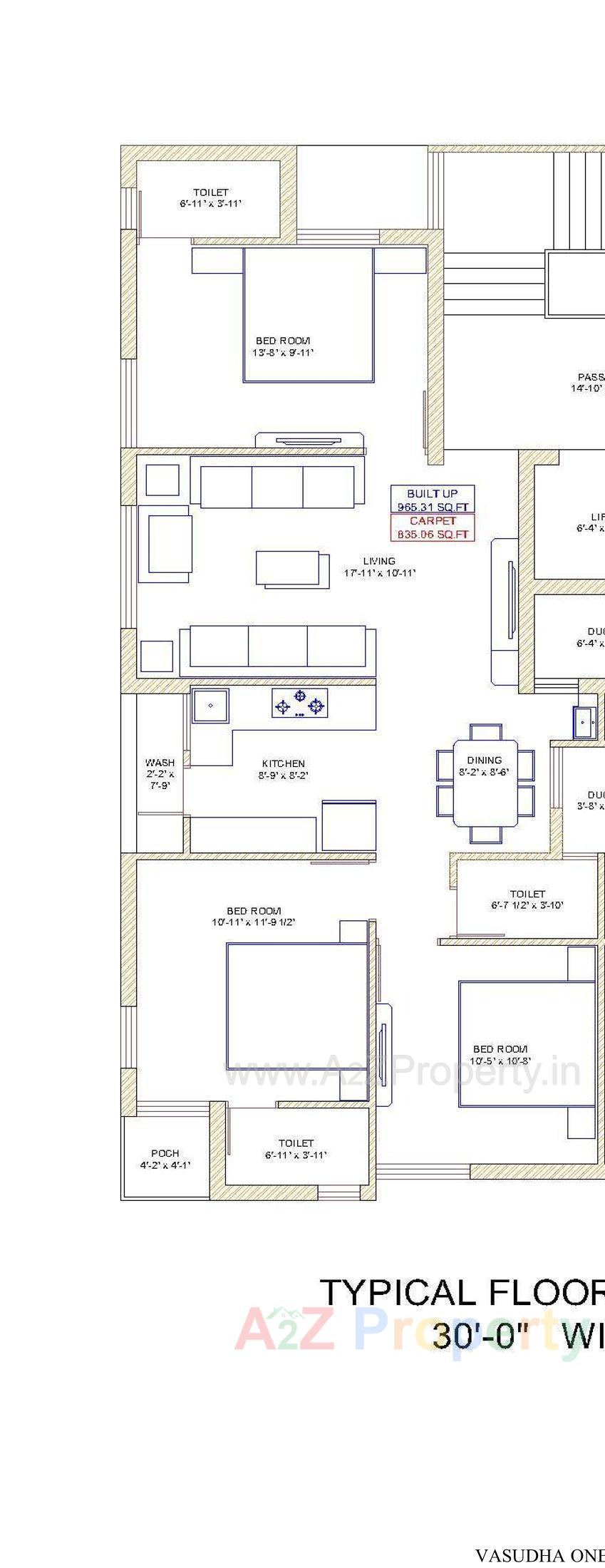Layout of real estate project Vasudha One located at Rajkot, Rajkot, Gujarat