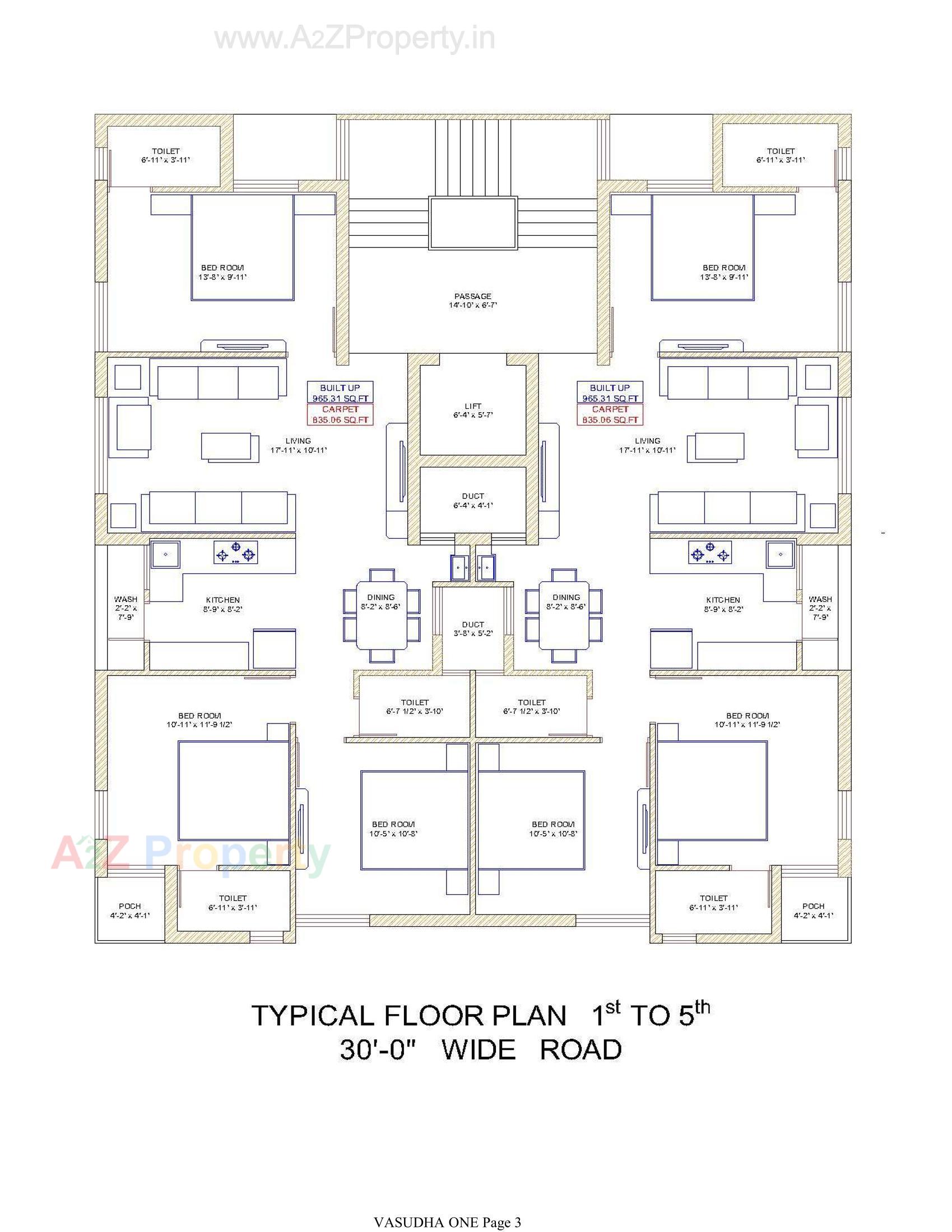 Layout of real estate project Vasudha One located at Rajkot, Rajkot, Gujarat