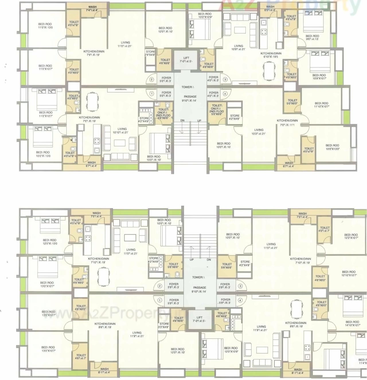 Layout of real estate project Vasudhara Elegance located at Rajkot, Rajkot, Gujarat