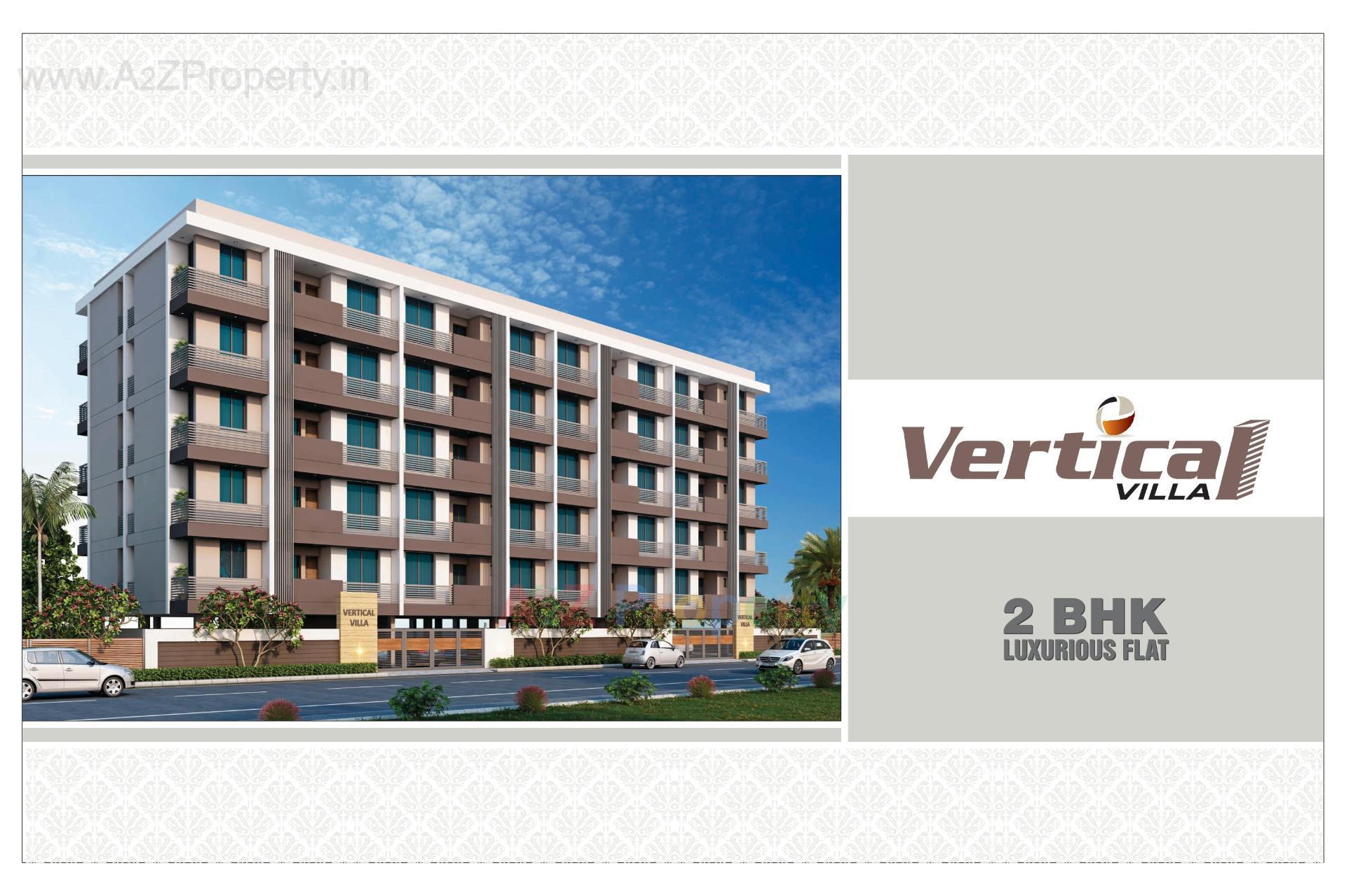 3D Elevation of real estate project Vertical Villa located at Raiya, Rajkot, Gujarat