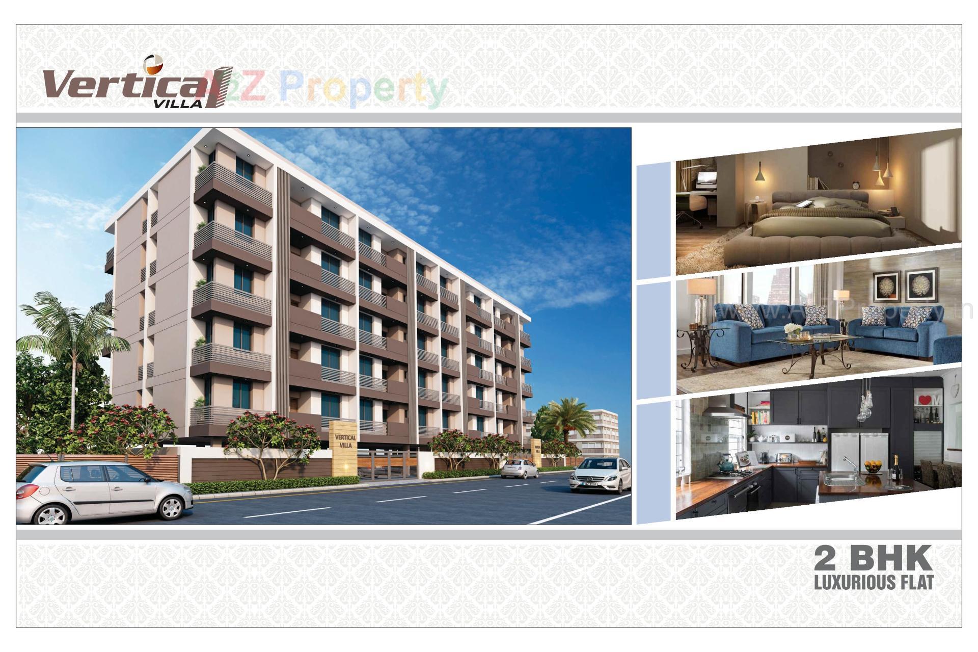 3D Elevation of real estate project Vertical Villa located at Raiya, Rajkot, Gujarat