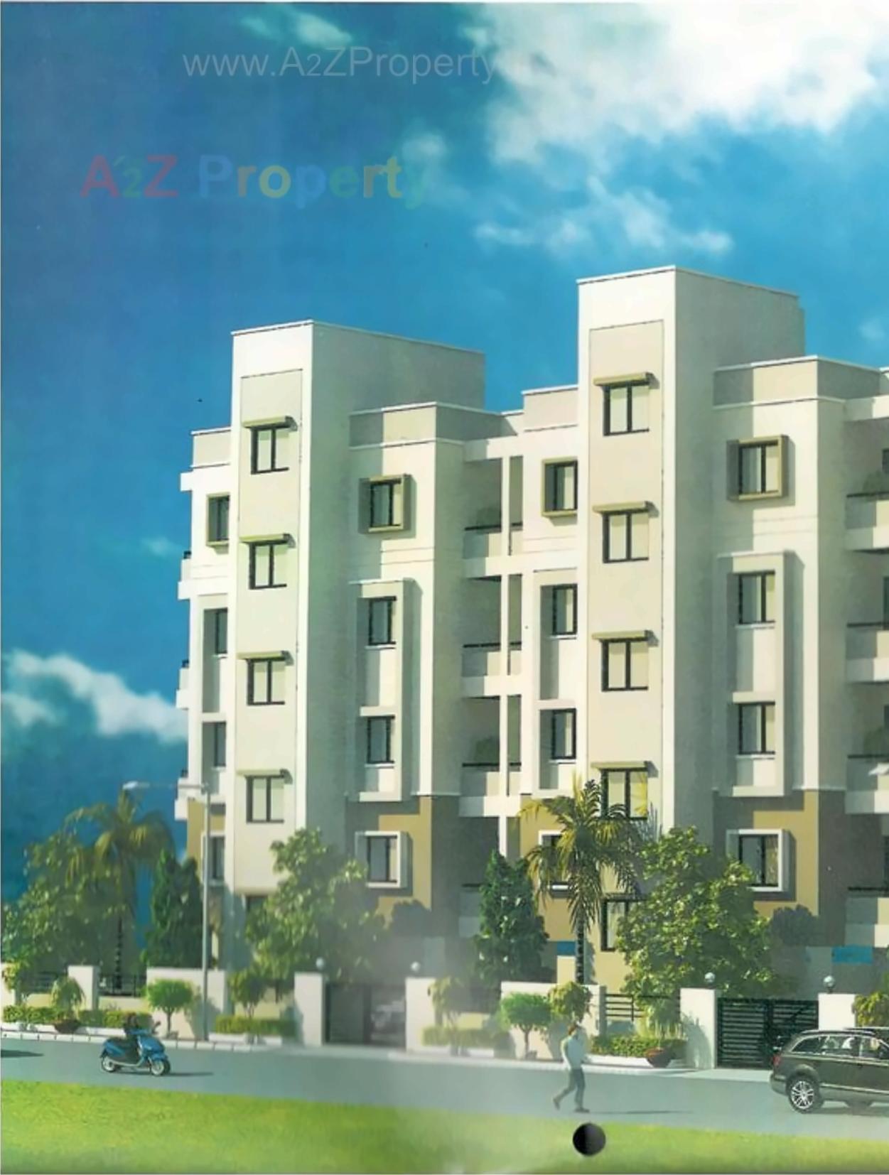 3D Elevation of real estate project Vikas Hill View located at Raiya, Rajkot, Gujarat