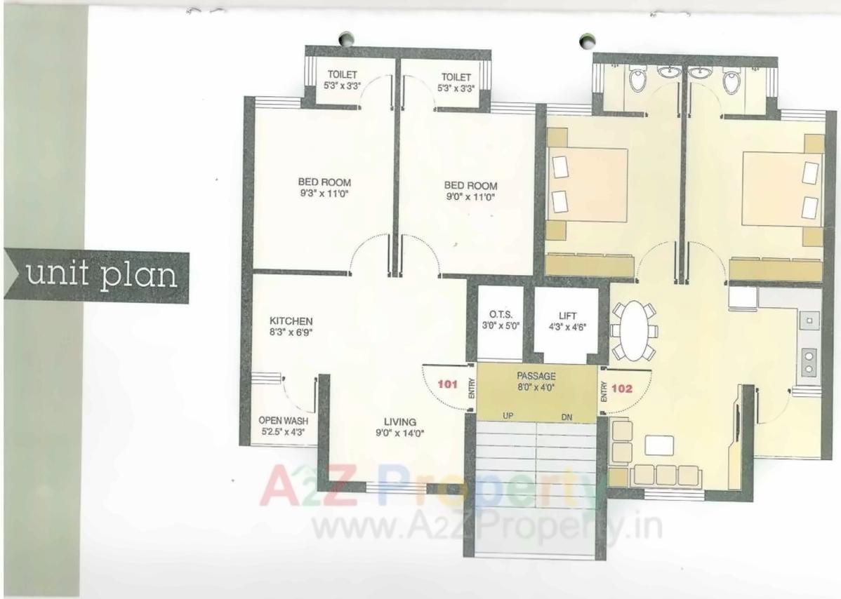 Layout of real estate project Vikas Hill View located at Raiya, Rajkot, Gujarat