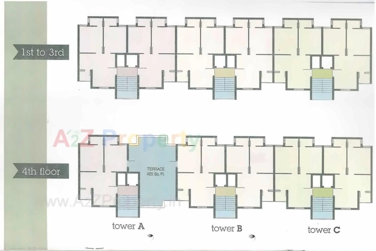 Layout of real estate project Vikas Hill View located at Raiya, Rajkot, Gujarat