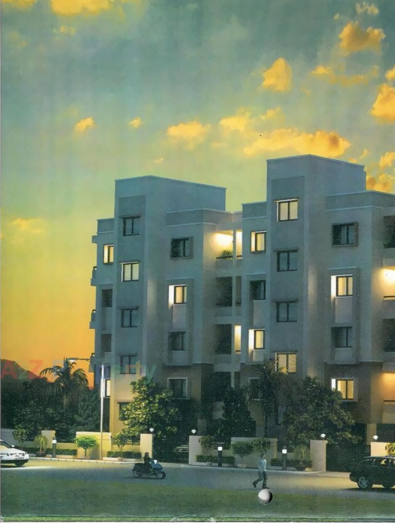 3D Elevation of real estate project Vikas Hill View located at Raiya, Rajkot, Gujarat