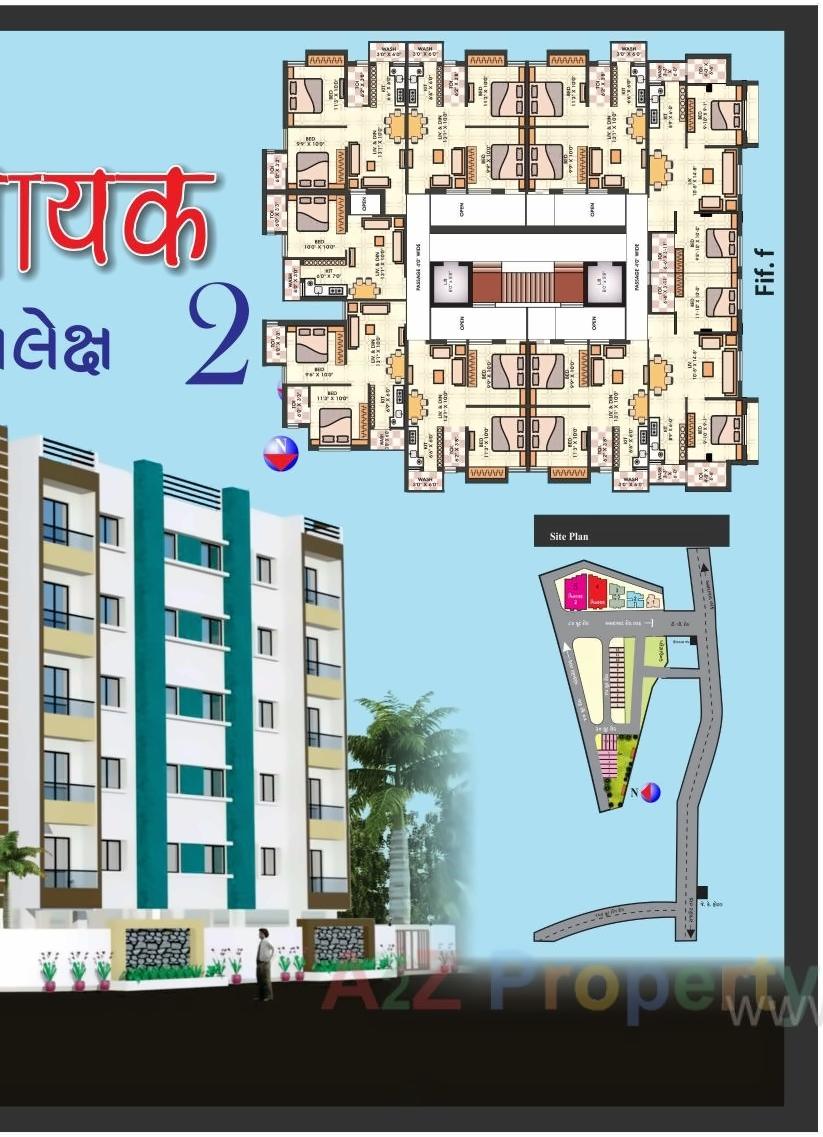 Layout of real estate project Vinayak Complex located at Maliyasan, Rajkot, Gujarat