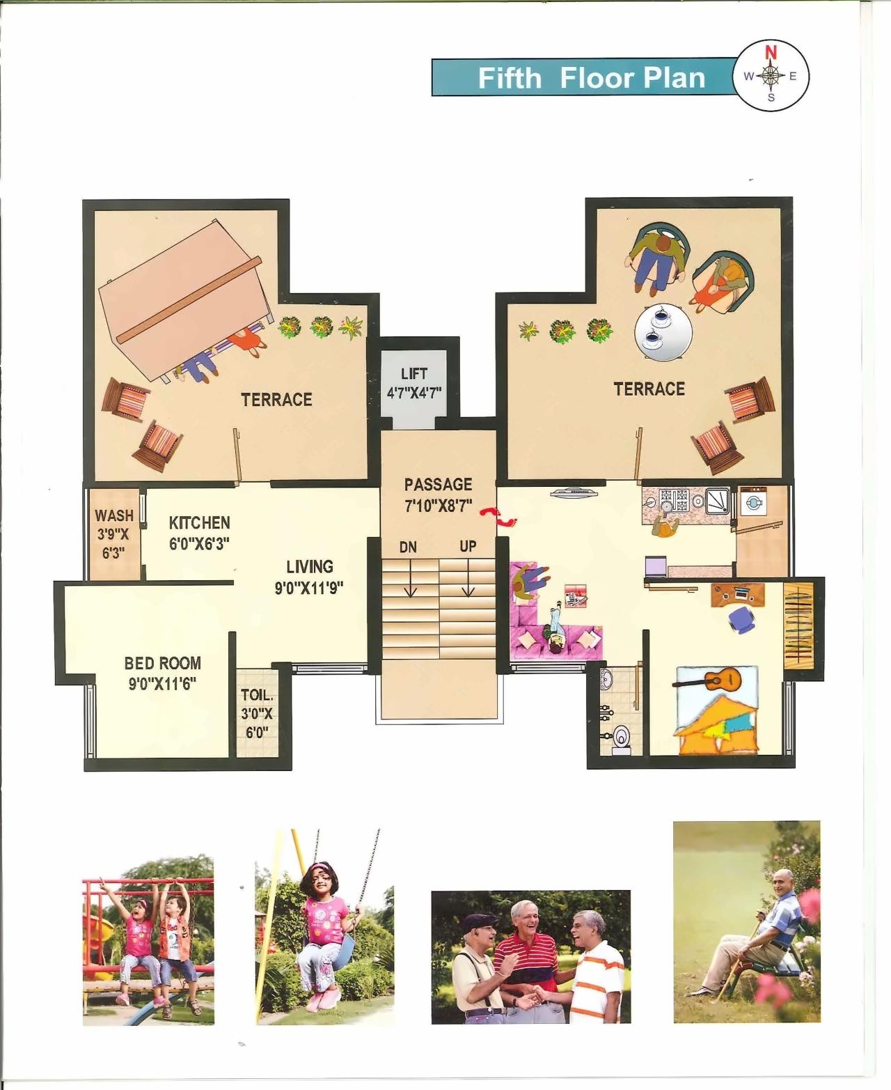 Layout of real estate project Vinayak Flats located at Rajkot, Rajkot, Gujarat
