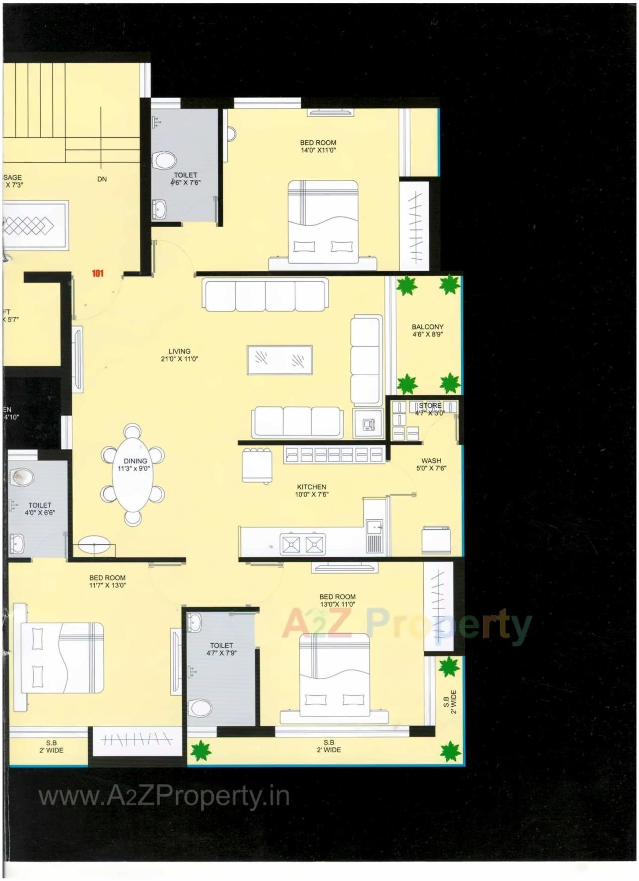 Layout of real estate project Vinayak Villa located at Raiya, Rajkot, Gujarat