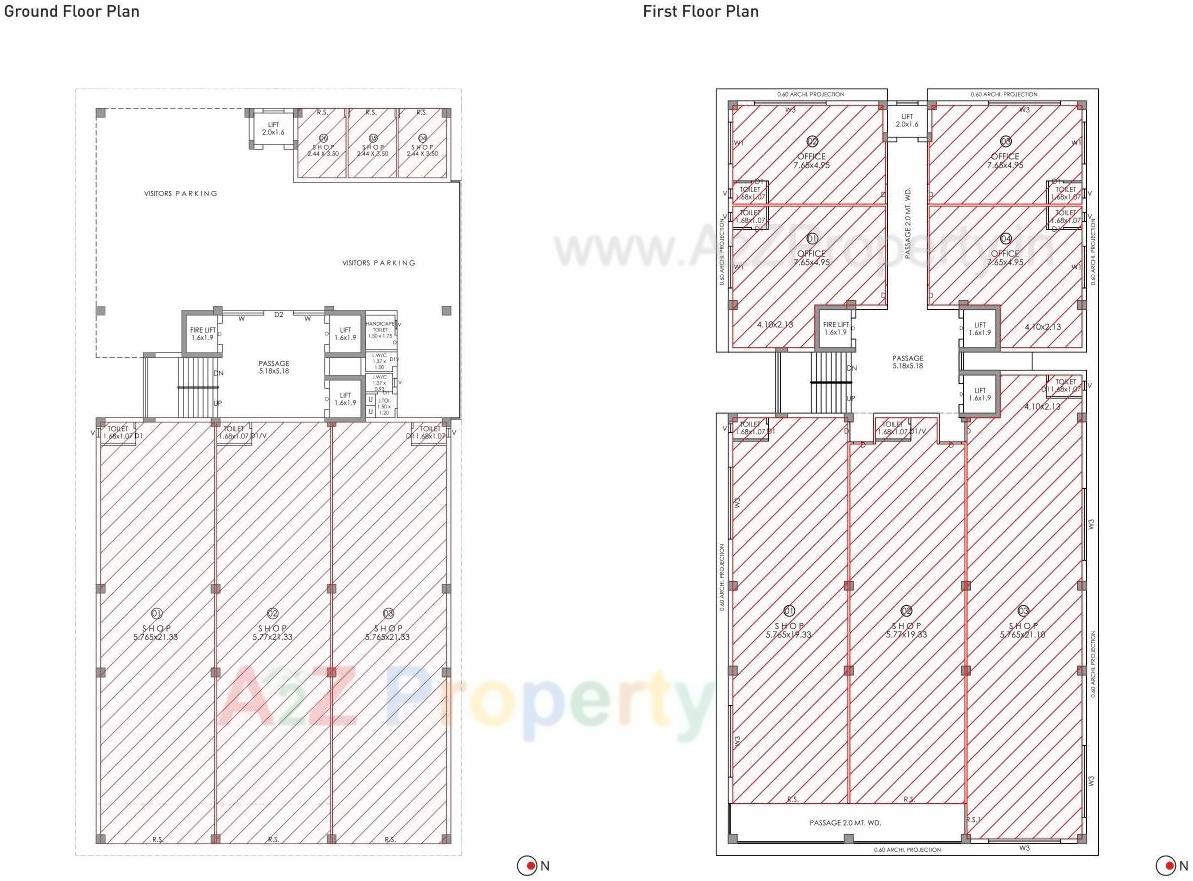 Layout of real estate project Viral Heights located at Madhapar, Rajkot, Gujarat
