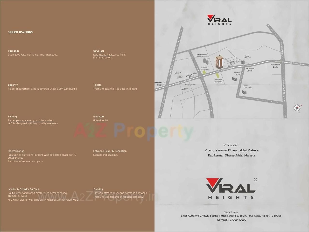  of real estate project Viral Heights located at Madhapar, Rajkot, Gujarat