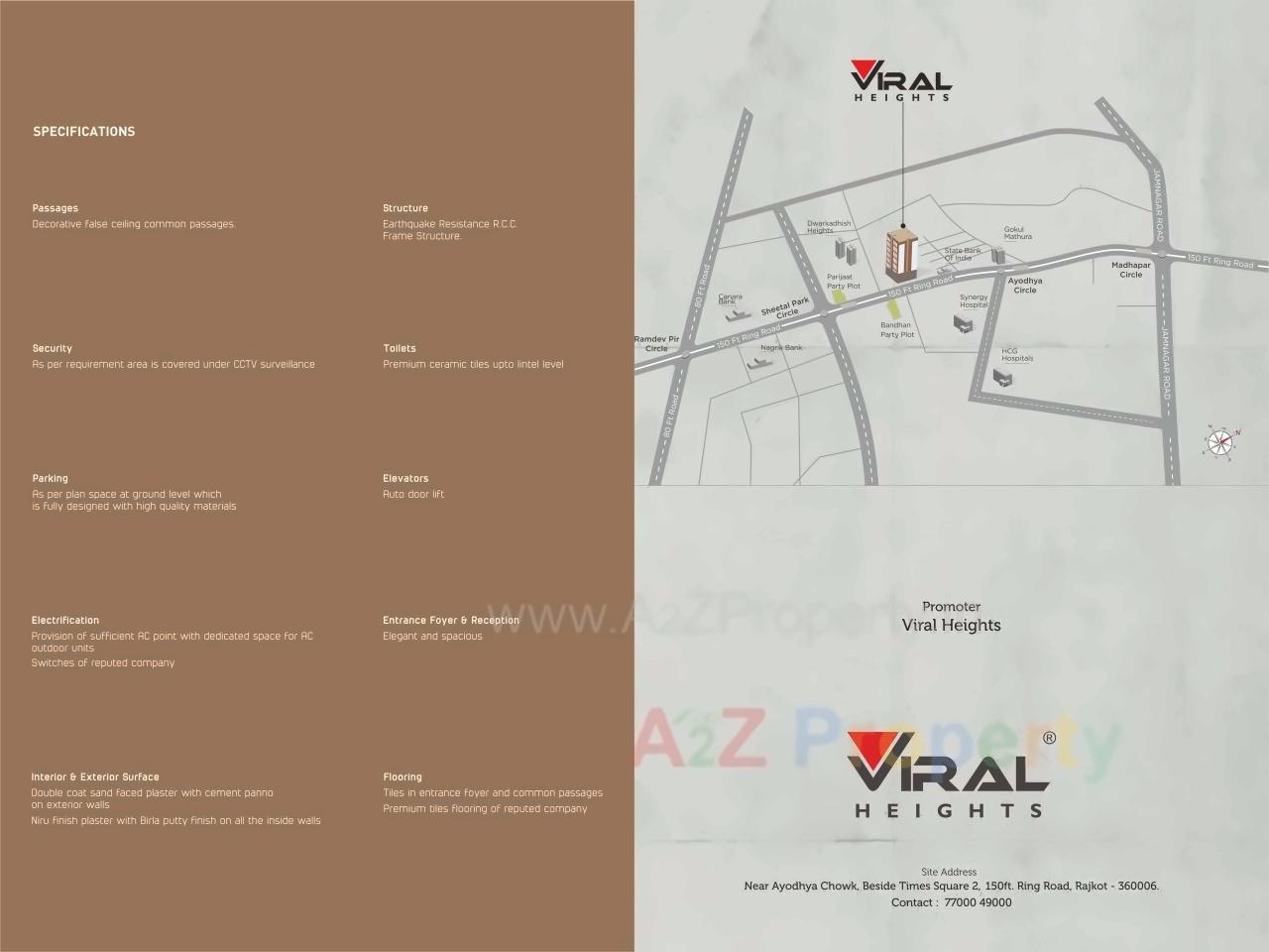  of real estate project Viral Heights located at Madhapar, Rajkot, Gujarat