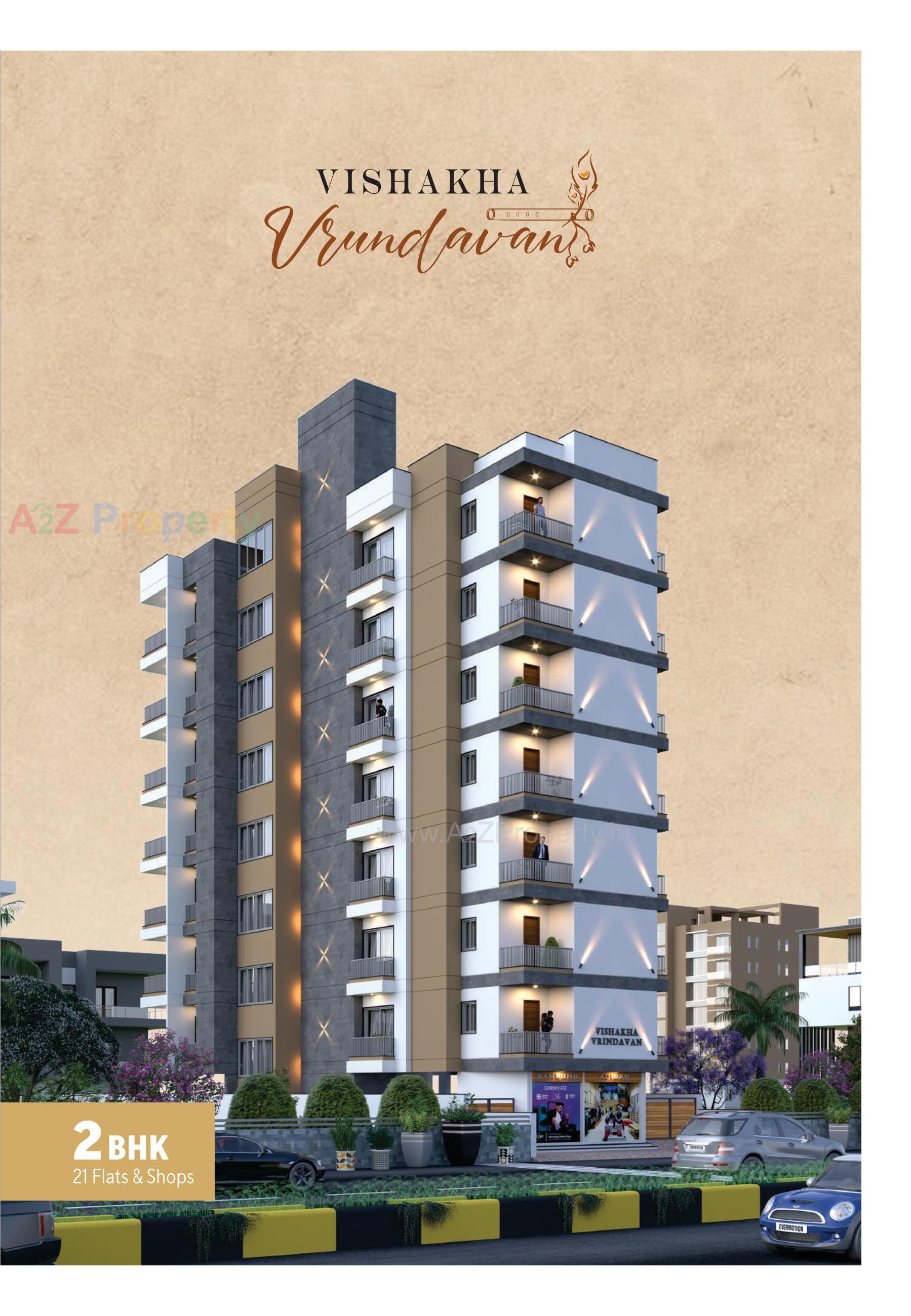 3D Elevation of real estate project Vishakha Vrundavan located at Rajkot, Rajkot, Gujarat