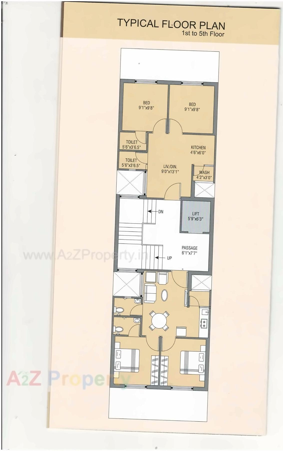Layout of real estate project Vishwa Palace located at Rajkot, Rajkot, Gujarat