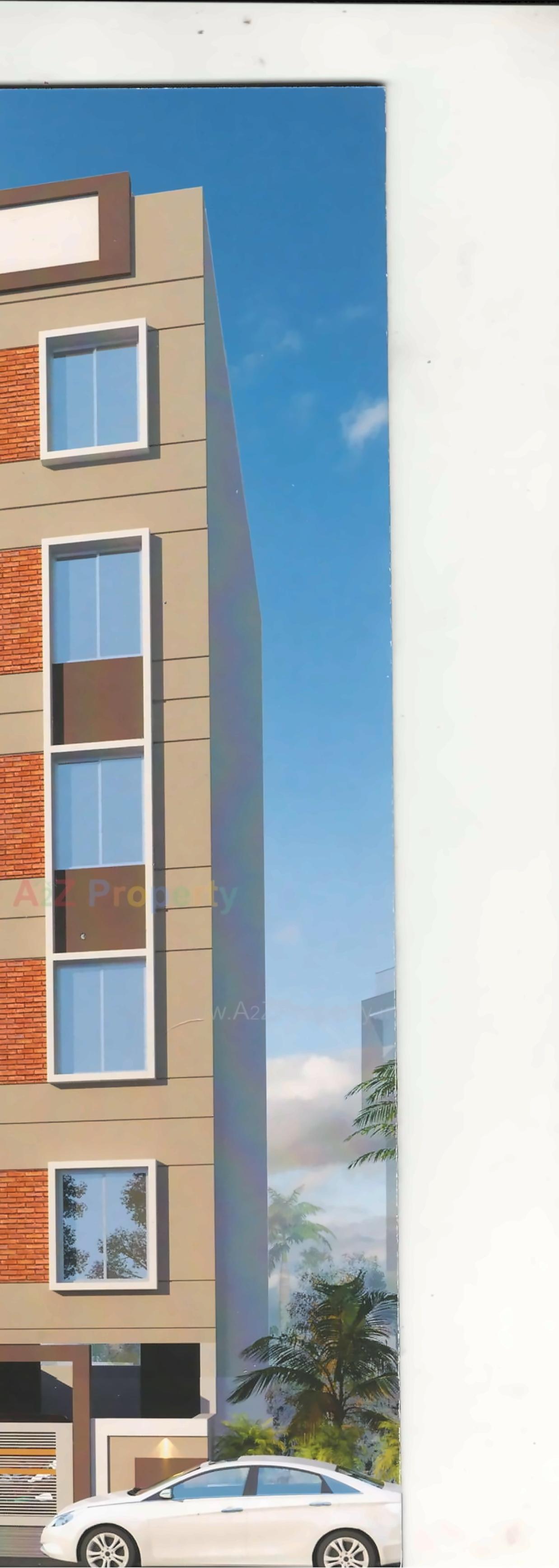 3D Elevation of real estate project Vishwa Palace located at Rajkot, Rajkot, Gujarat