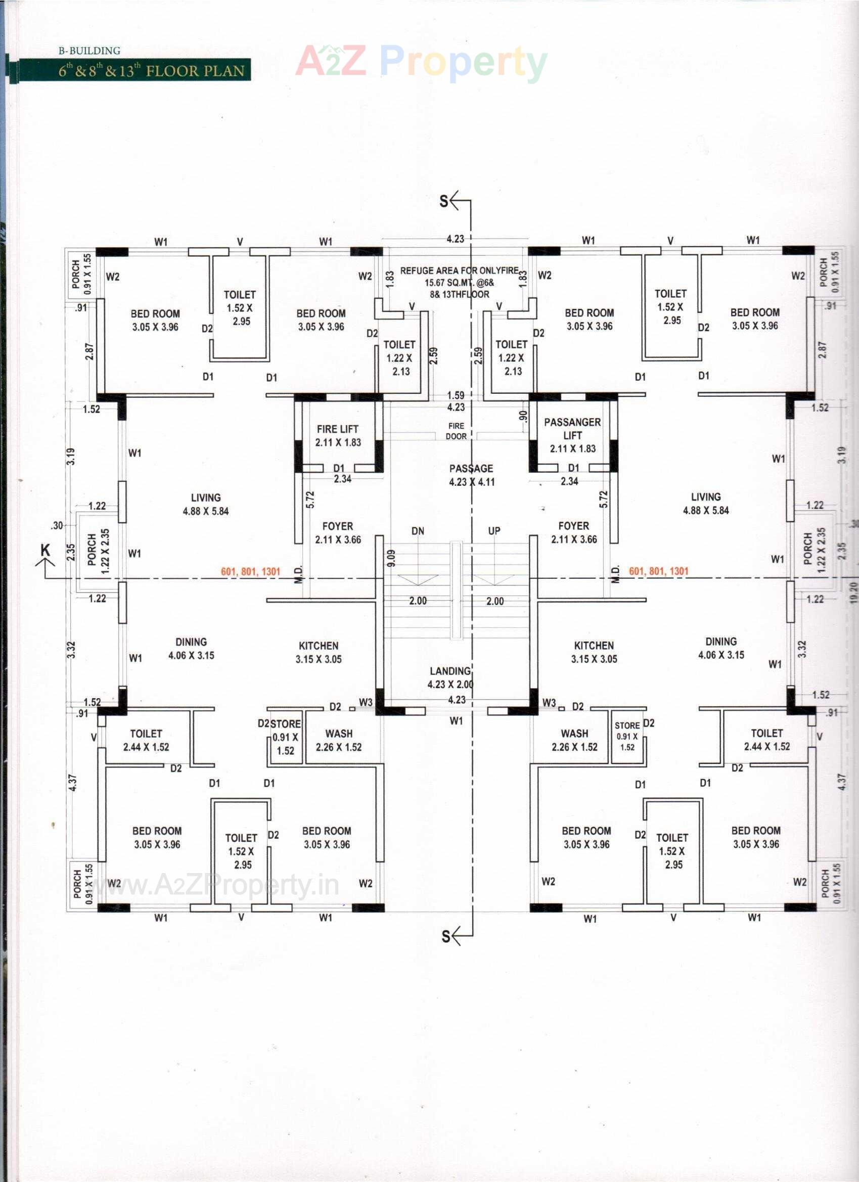 Layout of real estate project Vision Aspire located at Mavdi, Rajkot, Gujarat