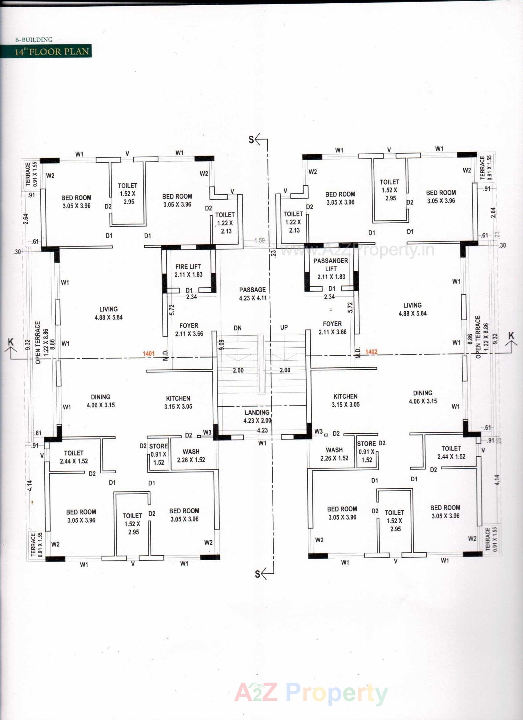 Layout of real estate project Vision Aspire located at Mavdi, Rajkot, Gujarat