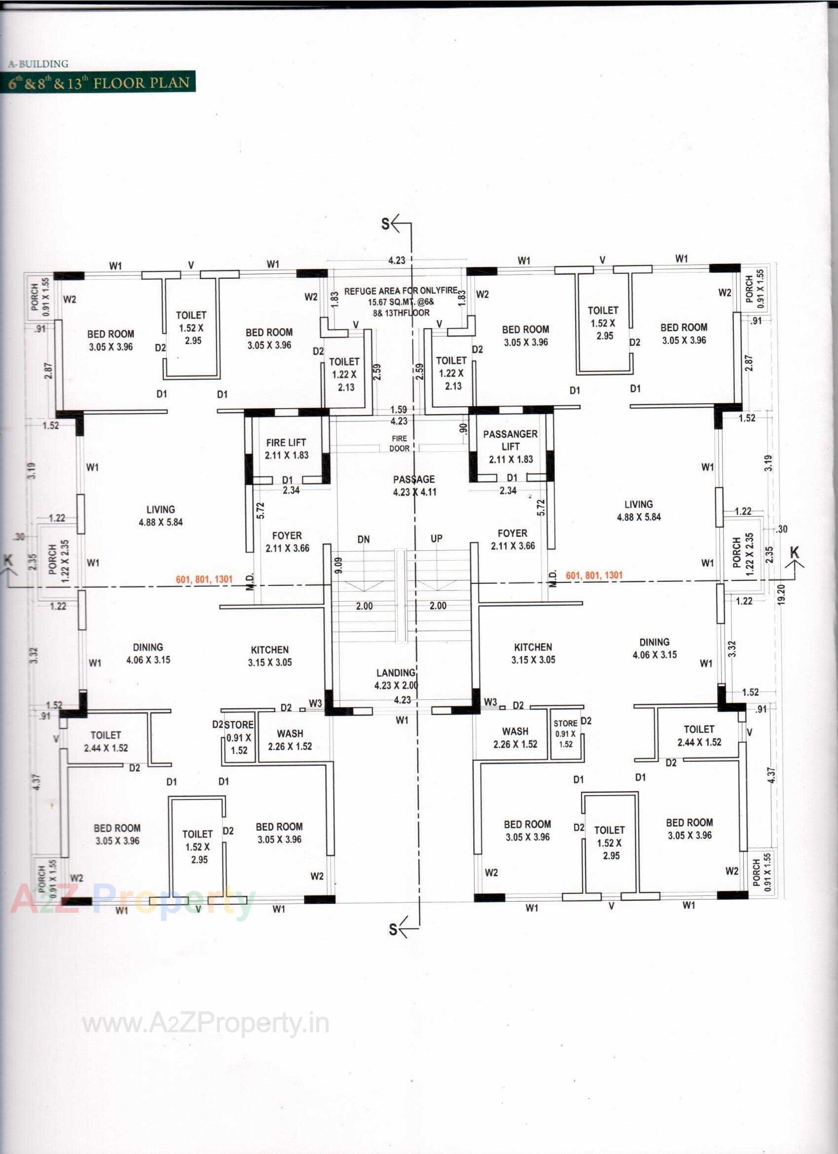 Layout of real estate project Vision Aspire located at Mavdi, Rajkot, Gujarat