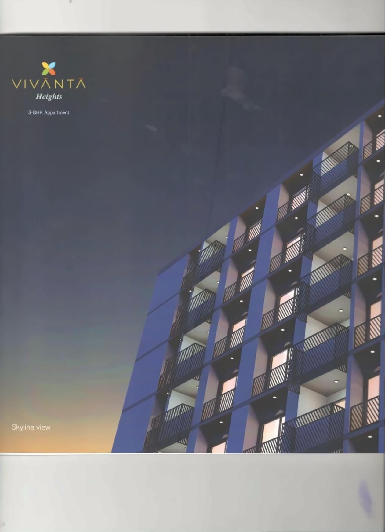 3D Elevation of real estate project Vivanta Heights located at Ghanteshwar, Rajkot, Gujarat
