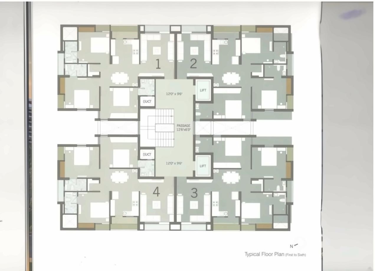 Layout of real estate project Vivanta Heights located at Ghanteshwar, Rajkot, Gujarat