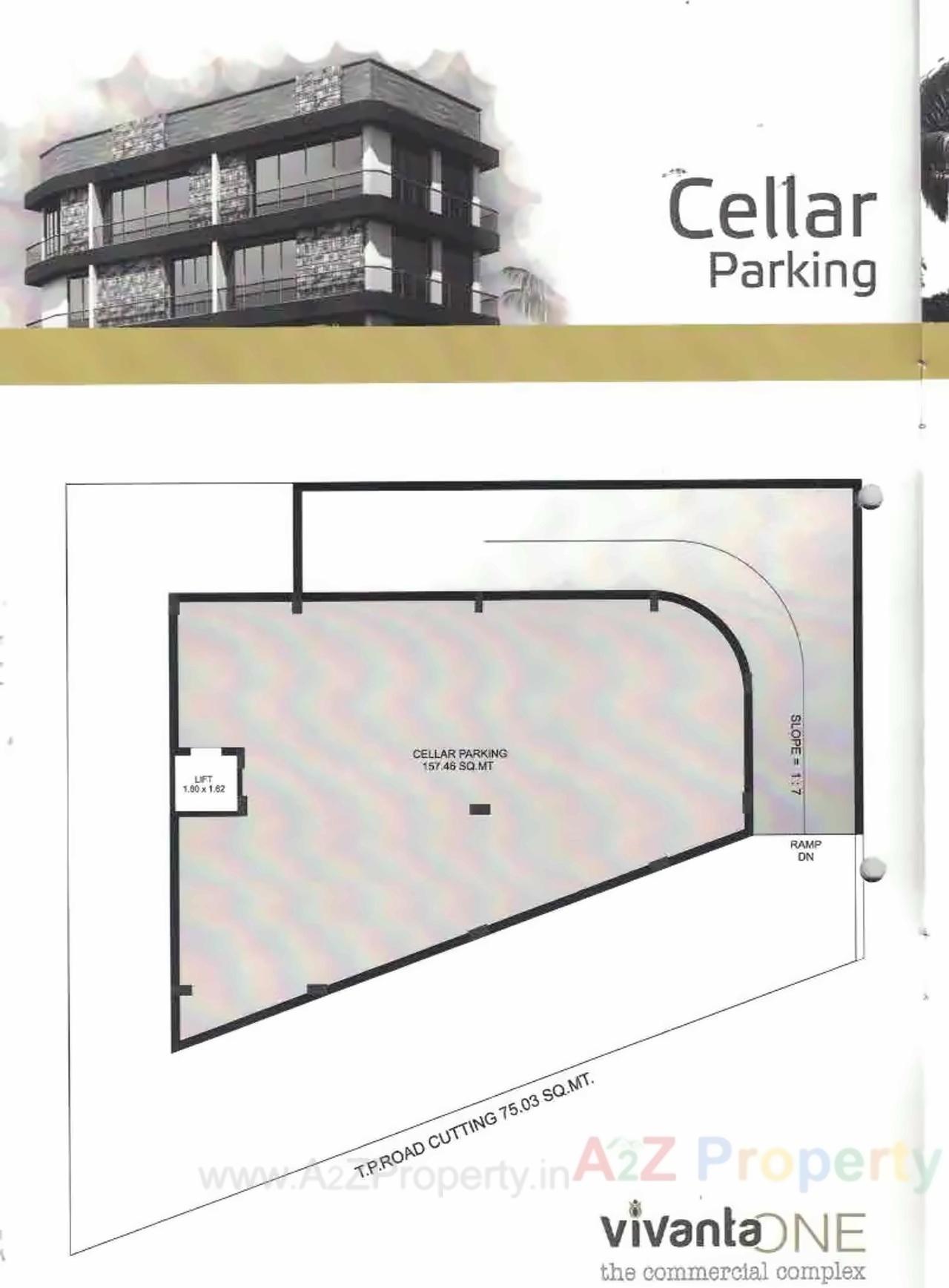 Layout of real estate project Vivanta One located at Nana-mava, Rajkot, Gujarat