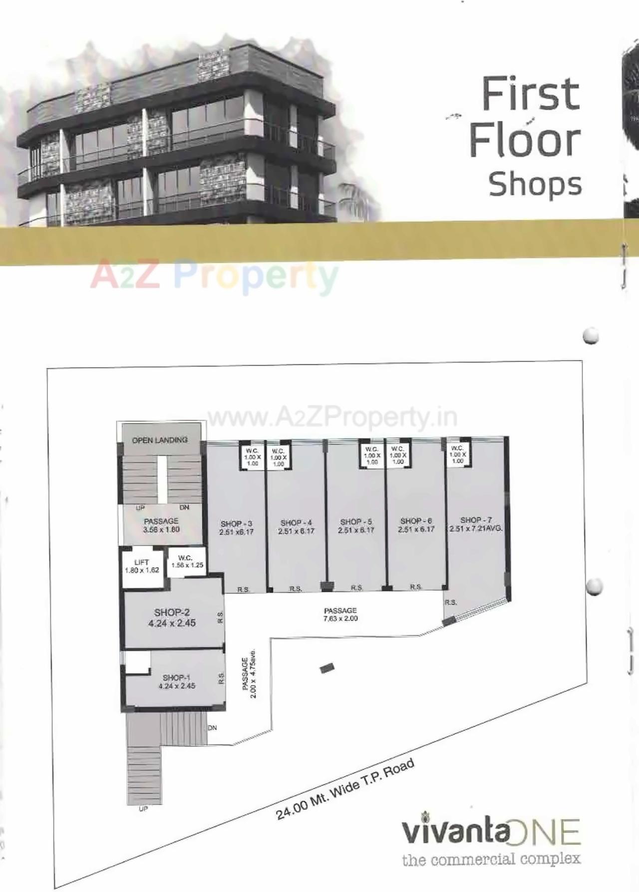 Layout of real estate project Vivanta One located at Nana-mava, Rajkot, Gujarat