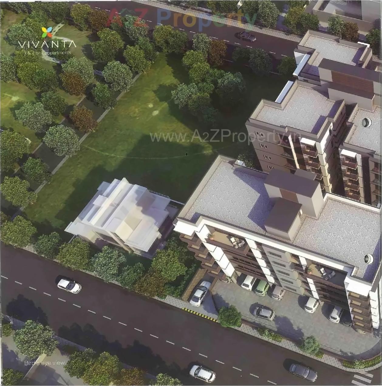 3D Elevation of real estate project Vivanta located at Nana-mava, Rajkot, Gujarat