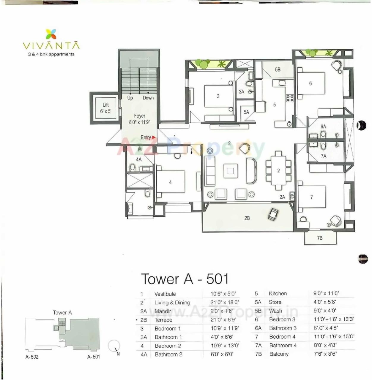 Layout of real estate project Vivanta located at Nana-mava, Rajkot, Gujarat