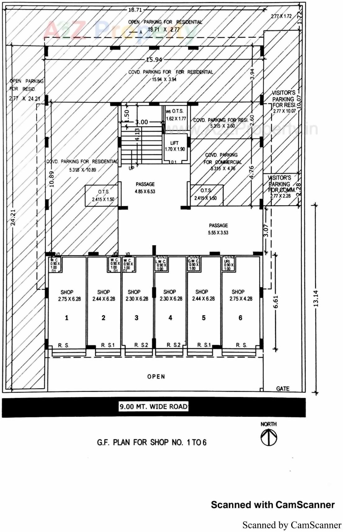 Layout of real estate project Vraj Bhoomi Avenue located at Ghanteshwar, Rajkot, Gujarat